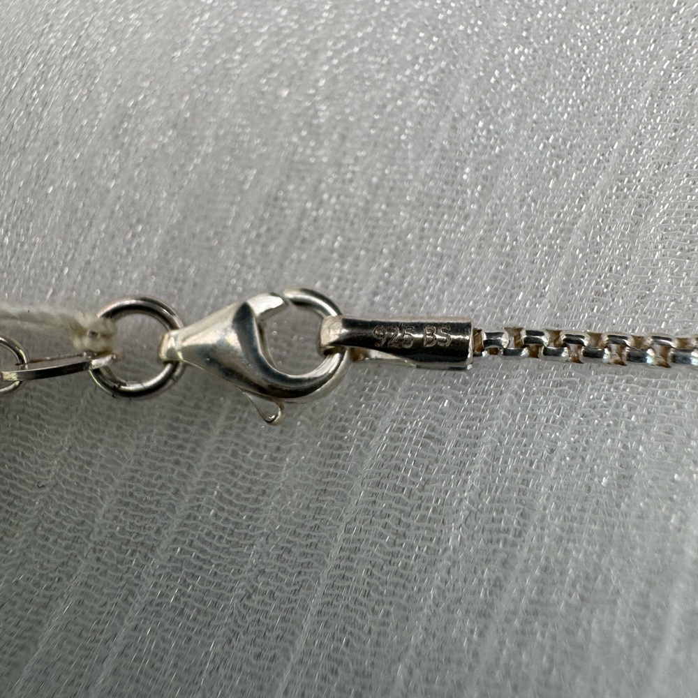 S925 Mini Rolled Box Chain | Silver | Adjustable - Picture 4 of 4